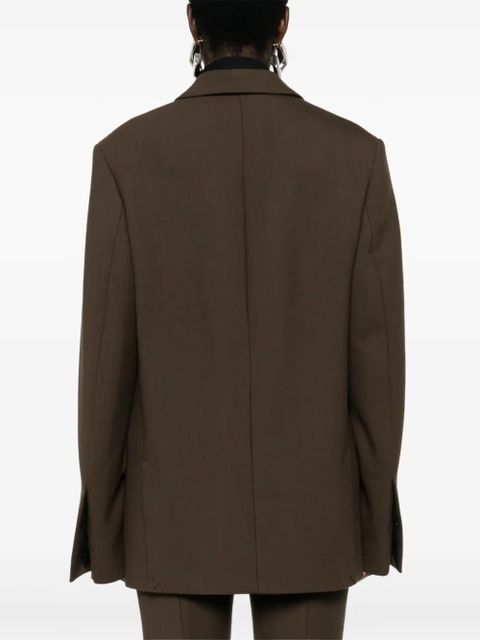 TOTEME Straight single-breasted blazer - Brown