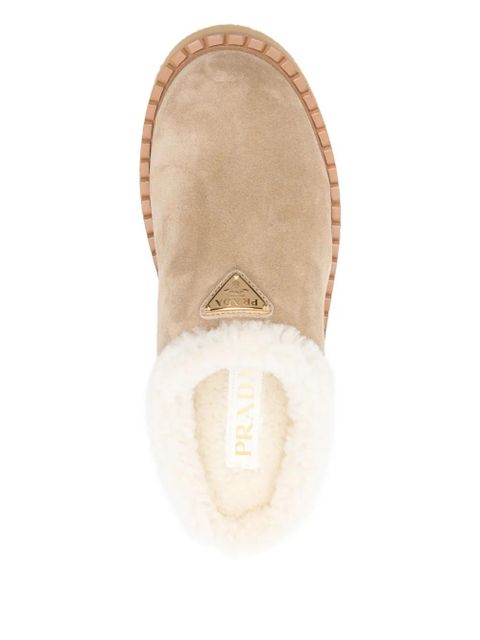 Prada suede slippers - Neutrals