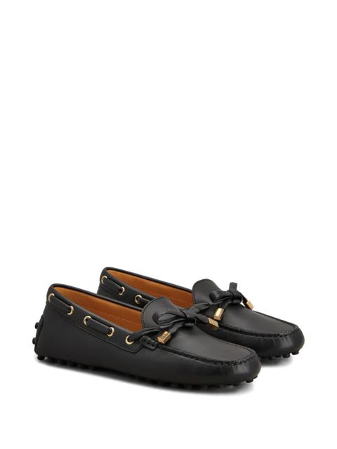 Tod's bow-detail gommino loafers - Black - zdjęcie produktu nr 2