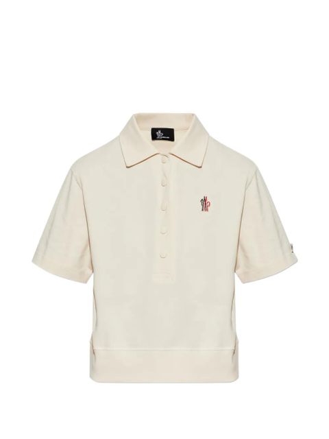 Moncler Grenoble logo-patch polo shirt - Neutrals - zdjęcie produktu nr 1