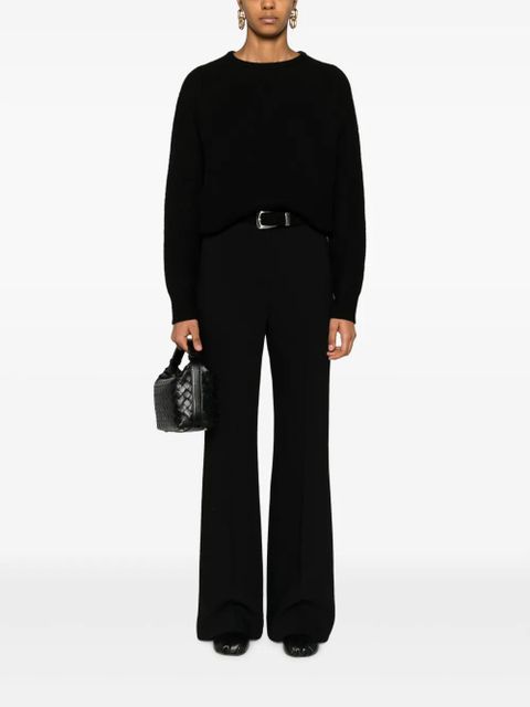 TOTEME crew-neck wool jumper - Black - zdjęcie produktu nr 2