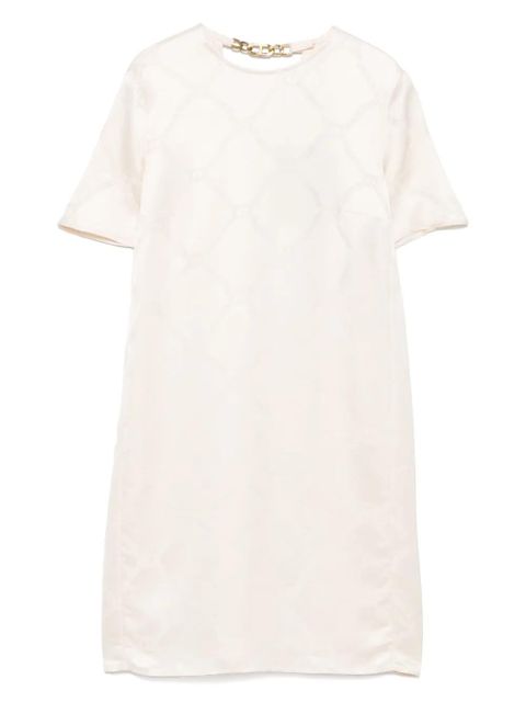 TWINSET logo-plaque mini dress - Neutrals - zdjęcie produktu nr 1