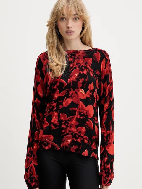 Desigual sweter LUND damski kolor czarny lekki 25WWJF16 - zdjęcie produktu nr 1