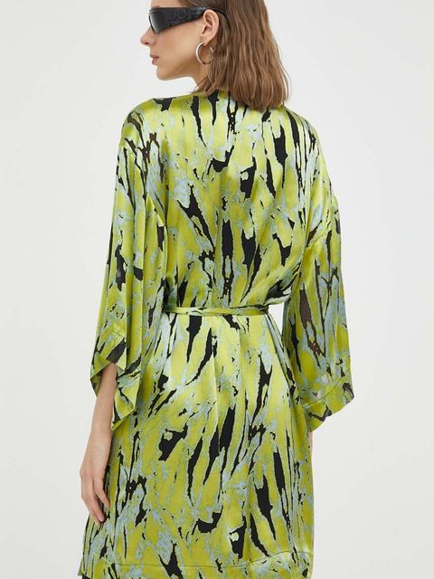 Gestuz sukienka z domieszką jedwabiu Anna mini rozkloszowana