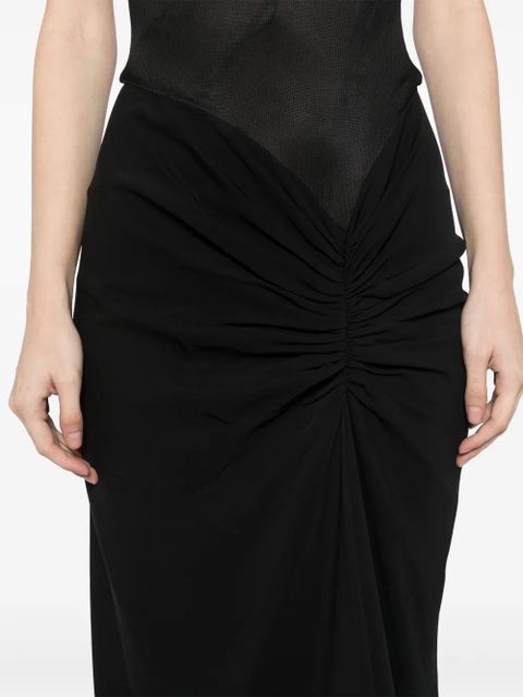 Christopher Esber ruched gown - Black