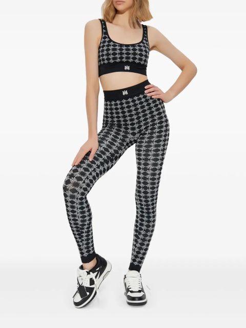 AMIRI Ma Quad-monogram bra - Black - zdjęcie produktu nr 2