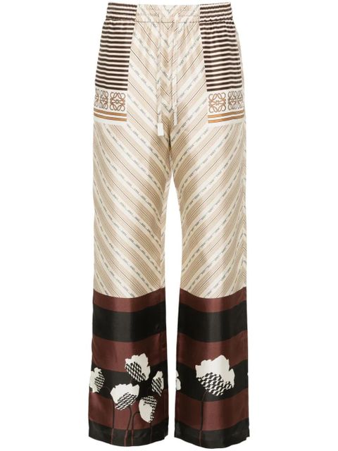 LOEWE printed straight trousers - Neutrals - zdjęcie produktu nr 1