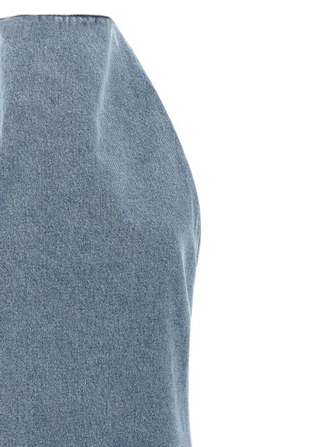 Magda Butrym Denim flower mini dress - Blue