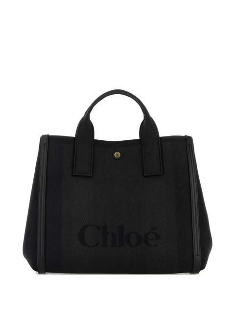 Chloé logo-embossed tote bag - Black - zdjęcie produktu nr 1