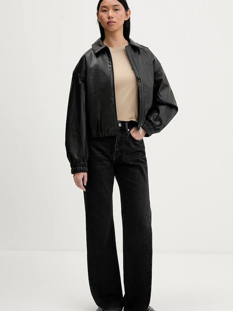 Karl Lagerfeld Jeans t-shirt bawełniany damski kolor beżowy A1W17004