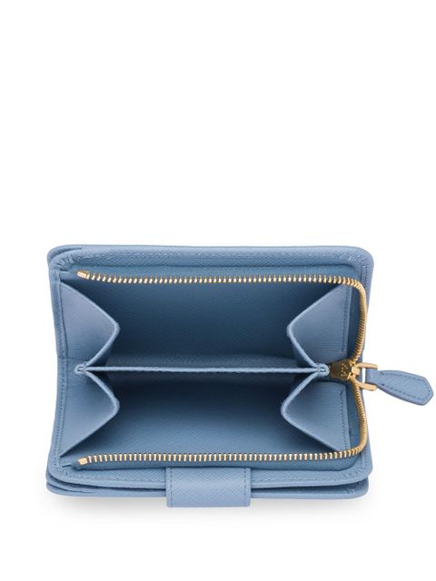 Prada Small Saffiano leather wallet - Blue