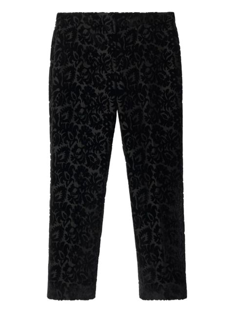 Burberry jacquard velvet trousers - Black - zdjęcie produktu nr 1