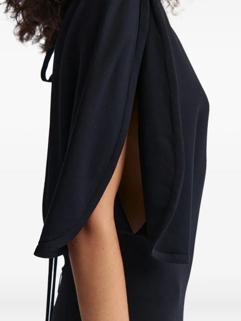 16Arlington Dona cape-sleeve maxi dress - Black