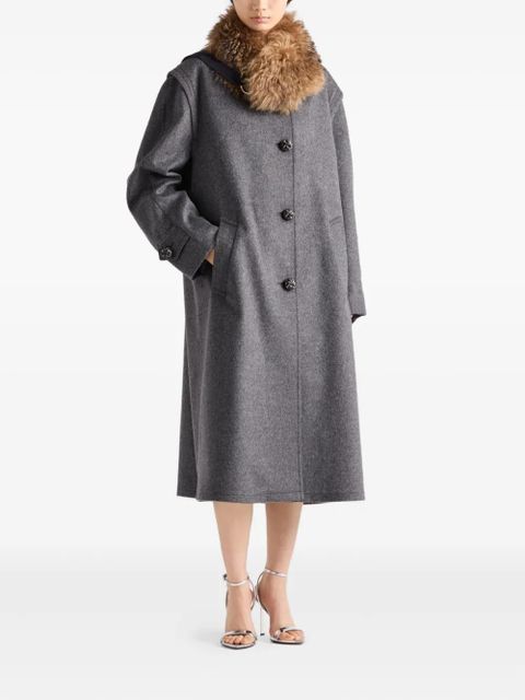Prada single-breasted coat - Grey - zdjęcie produktu nr 2