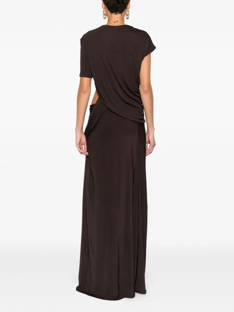 Christopher Esber twisted cut-out maxi dress - Brown - zdjęcie produktu nr 2