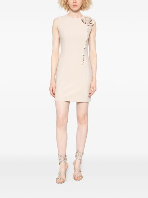 ROTATE BIRGER CHRISTENSEN floral-detail ruffled mini dress - Neutrals - zdjęcie produktu nr 2