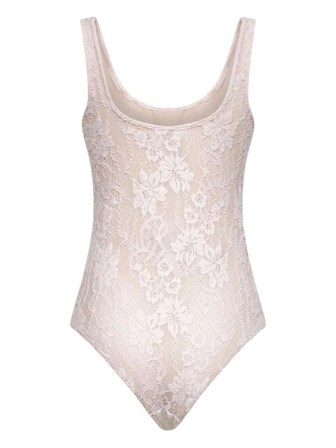 ZIMMERMANN floral-lace bodysuit - LPI LIGHT PINK - zdjęcie produktu nr 2