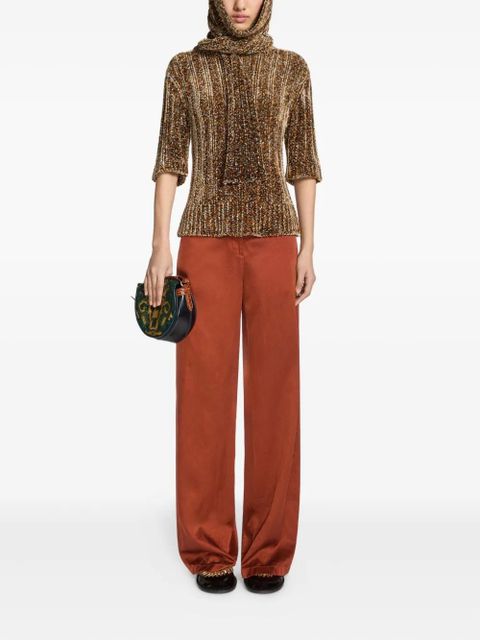 DRIES VAN NOTEN wide-leg trousers - Brown - zdjęcie produktu nr 2