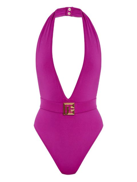 Balmain belted swimsuit - Purple - zdjęcie produktu nr 1