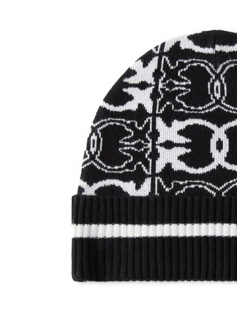 PINKO Love Birds-pattern beanie - Black - zdjęcie produktu nr 2
