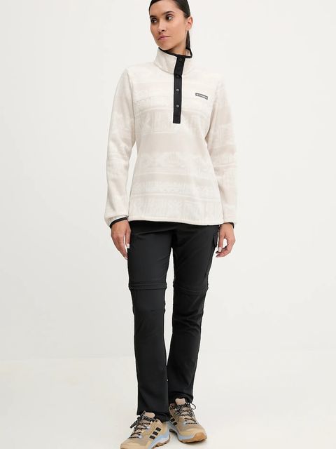 Columbia bluza outdoorowa Benton Springs damska kolor beżowy wzorzysta 2085611 - zdjęcie produktu nr 2