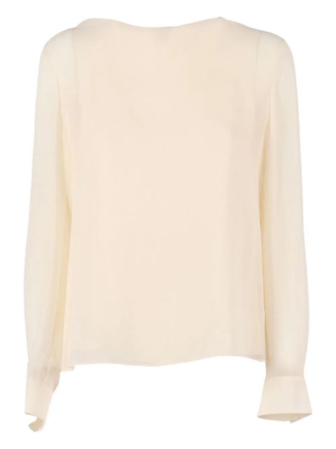 Max Mara Demian long-sleeve blouse - Neutrals - zdjęcie produktu nr 1