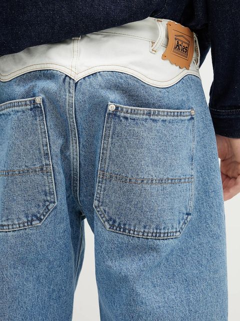 Aries jeansy Patchwork Western Carpenter Jeans