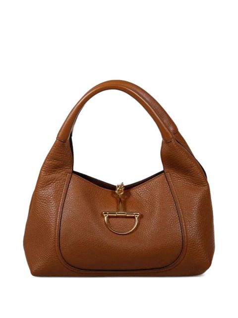 Gucci Softbit grained leather tote bag - Brown - zdjęcie produktu nr 1