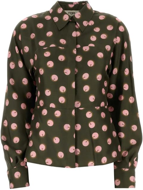 FENDI silk shirt - Green - zdjęcie produktu nr 1
