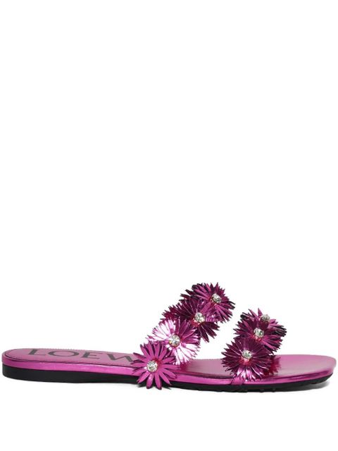 LOEWE Petal flower -rystal sandals - Pink - zdjęcie produktu nr 1