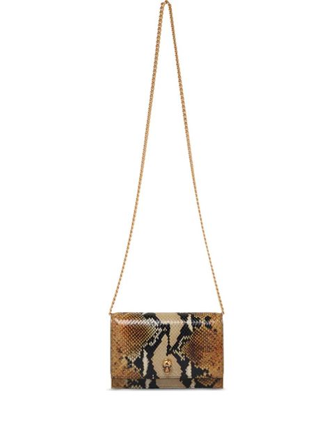 Alexander McQueen snakeskin shoulder bag - Brown - zdjęcie produktu nr 1