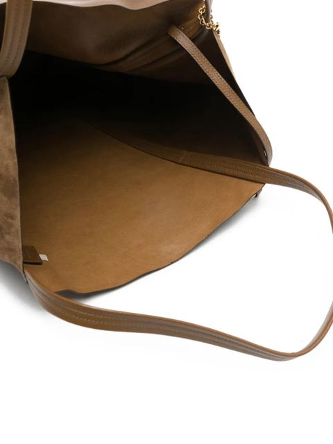 Chloé large Spin leather tote bag - Brown