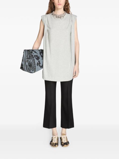 DRIES VAN NOTEN loose sleeveless T-shirt - Grey - zdjęcie produktu nr 2