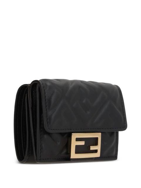 FENDI monogram-pattern wallet - Black