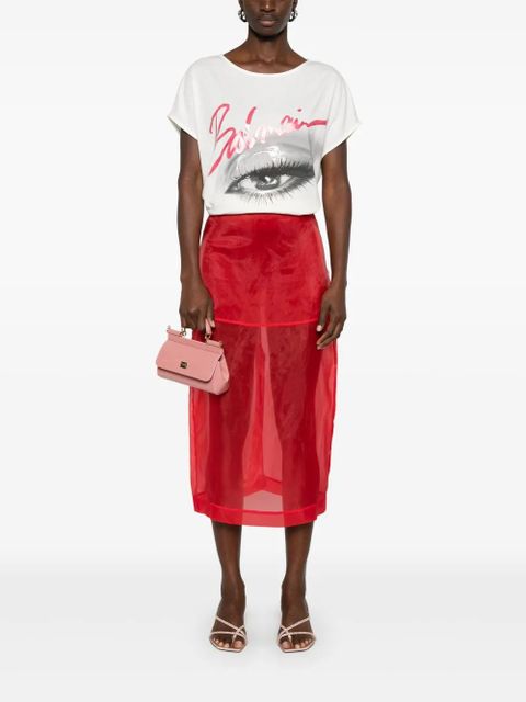 Balmain eye-print T-shirt - White - zdjęcie produktu nr 2