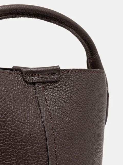 Answear.LAB torebka skórzana kolor brązowy