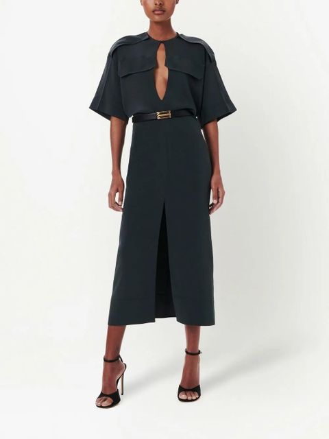 Victoria Beckham utility detail midi dress - Grey