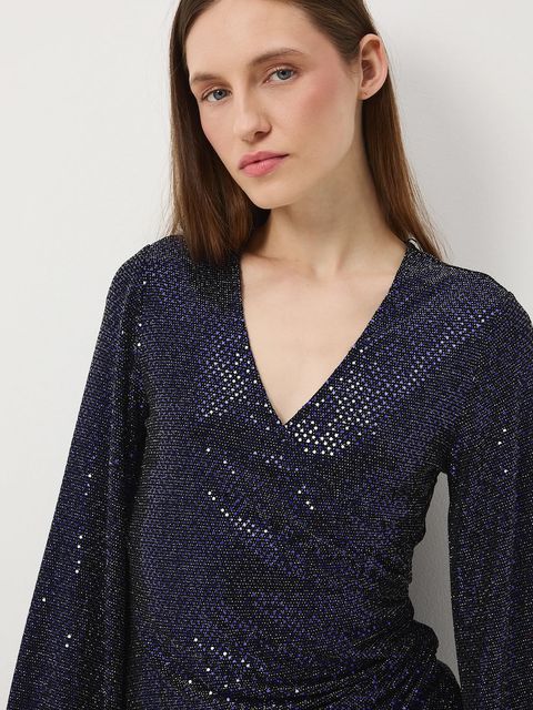 Medicine longsleeve damski kolor granatowy