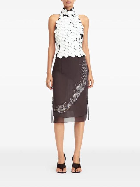 16Arlington Ula sequin top - White