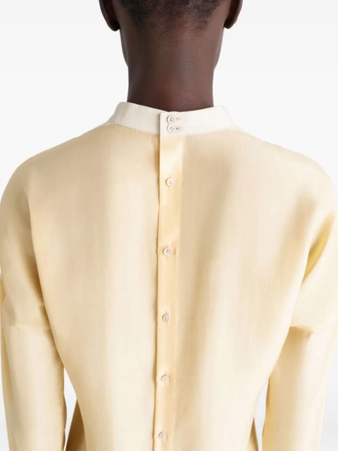 LEMAIRE buttoned long-sleeve blouse - Yellow