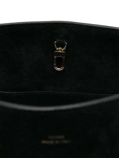 TOTEME suede shoulder bag - Black