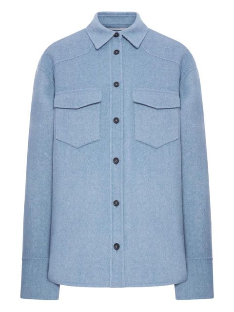Sportmax double-faced wool shirt - Blue - zdjęcie produktu nr 1