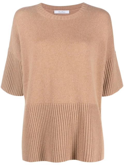 Max Mara knitted cashmere top - Neutrals - zdjęcie produktu nr 1