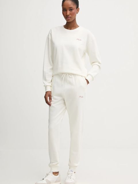 Fila dres bawełniany kolor beżowy FPW4181 - zdjęcie produktu nr 1