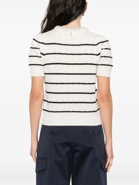 SANDRO striped T-shirt - Neutrals - zdjęcie produktu nr 2