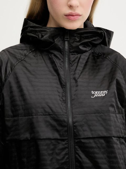 Tommy Jeans kurtka kolor czarny przejściowa oversize DW0DW20952