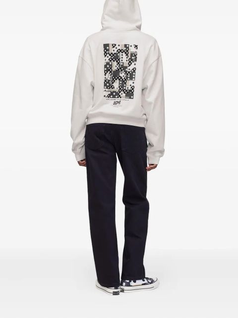 Marc Jacobs dice-print zip-up hoodie - White