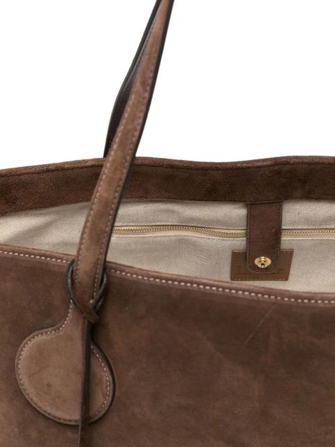 Liffner large suede tote bag - Brown