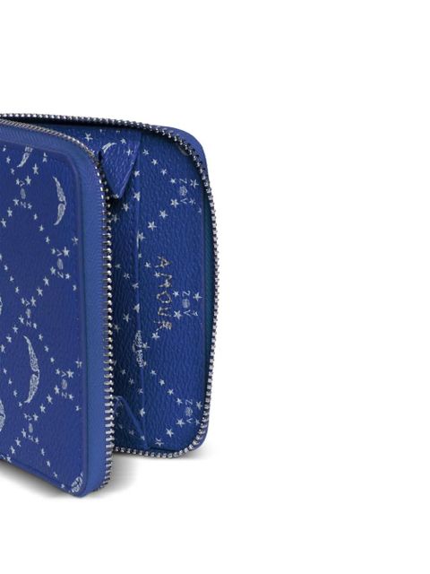 Zadig&Voltaire logo-plaque zip wallet - Blue