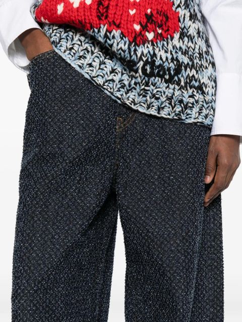 GANNI textured jeans - Blue